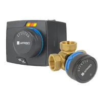 Комплект AFRISO ProClick: ARV382 клапан 3-ходовий 3/4", kvs 6,3 +ARM343 елек.привід 120 сек, 3точки