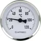Биметаллический термометр AFRISO, BITh 80 (80 мм, 0-120 C°, вкладка 63 мм) 1/2" аксиальный
