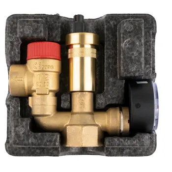Група безпеки котла AFRISO, KSG mini 50 кВт 3 бар з ізоляцією