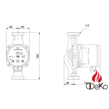 Циркуляционный насос Grundfos ALPHA2 25-40 180